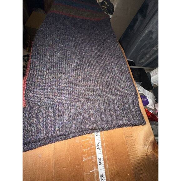 VINTAGE Falcarragh Ireland Wool Sweater Mens Sz M Geometric Abstract Chunky Knit - Picture 7 of 9